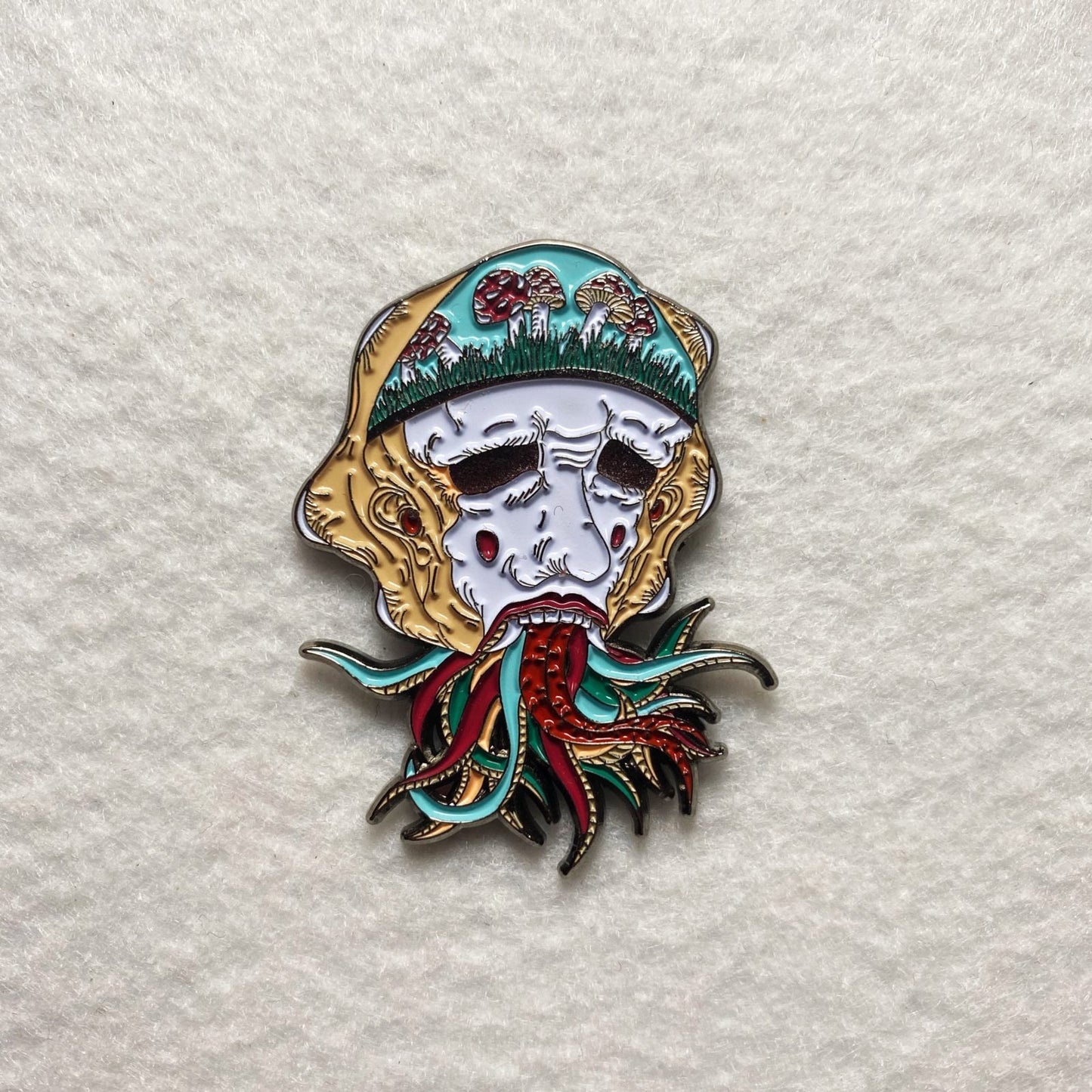 Octo Mushroom Pin