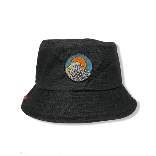 Wave Embroidery Bucket Hats