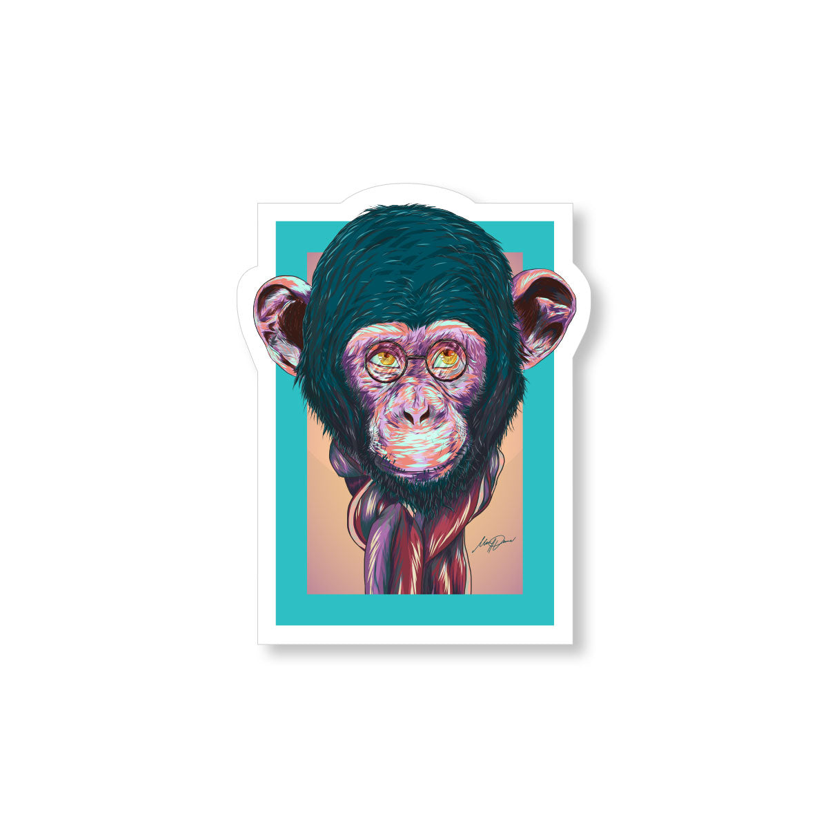 Chimp Sticker