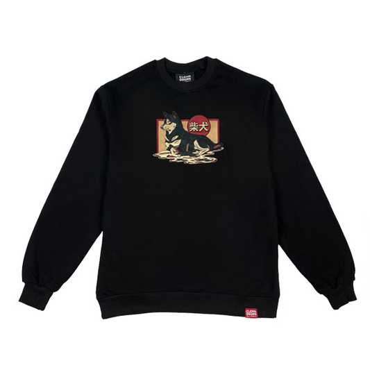 Pre Order Oversized Embroidered Shiba Inu Sweater
