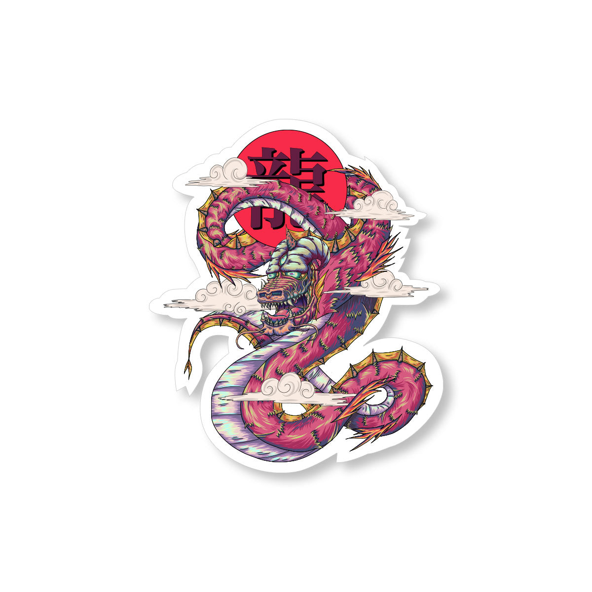 Splendor Dragon Sticker Dragon Sticker โ Clenn Designs