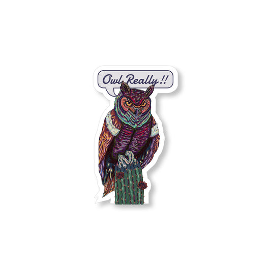 Owl Really Sticker