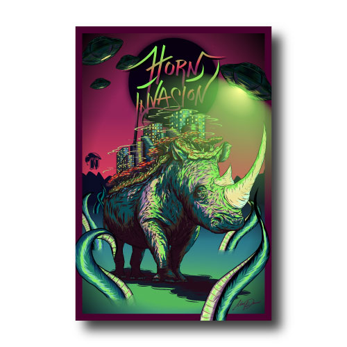 Horn Invasion Prints